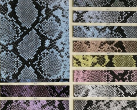 Textiles animalprint con tinta base solvente, tintas pvc metalizadas