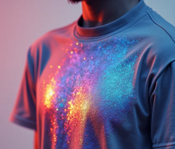 tintas iridiscentes en textiles