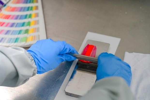 Medición de viscosidad en tintas serigráficas