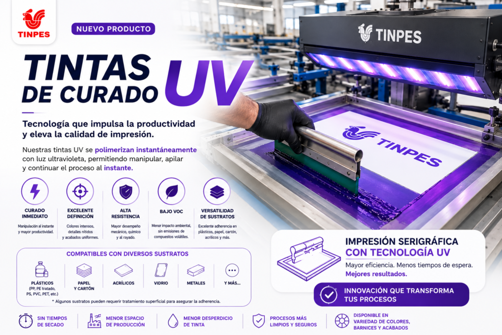 TINPES amplía su portafolio con el lanzamiento de las nuevas Tintas de Curado UV